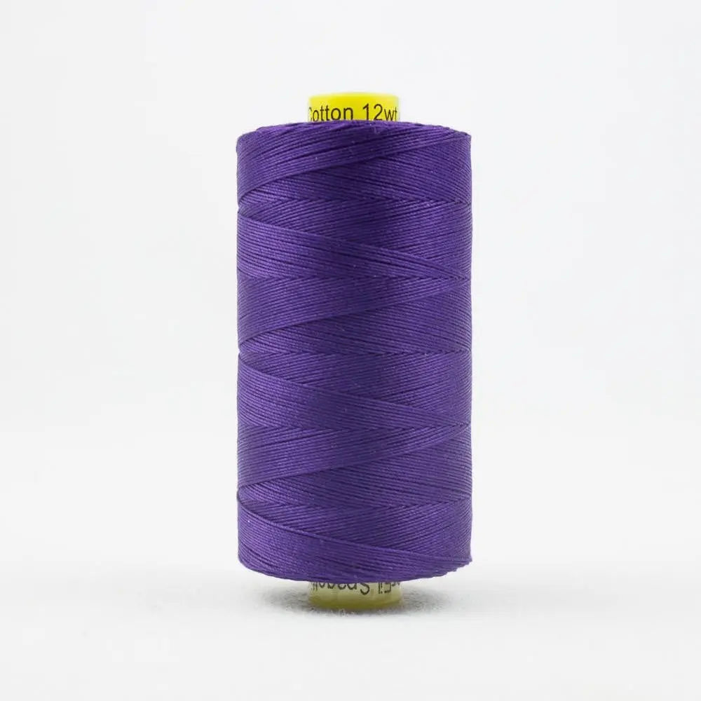 SP07 - Spagetti™ 12wt Egyptian Cotton Deep Royal Purple Thread WonderFil USA