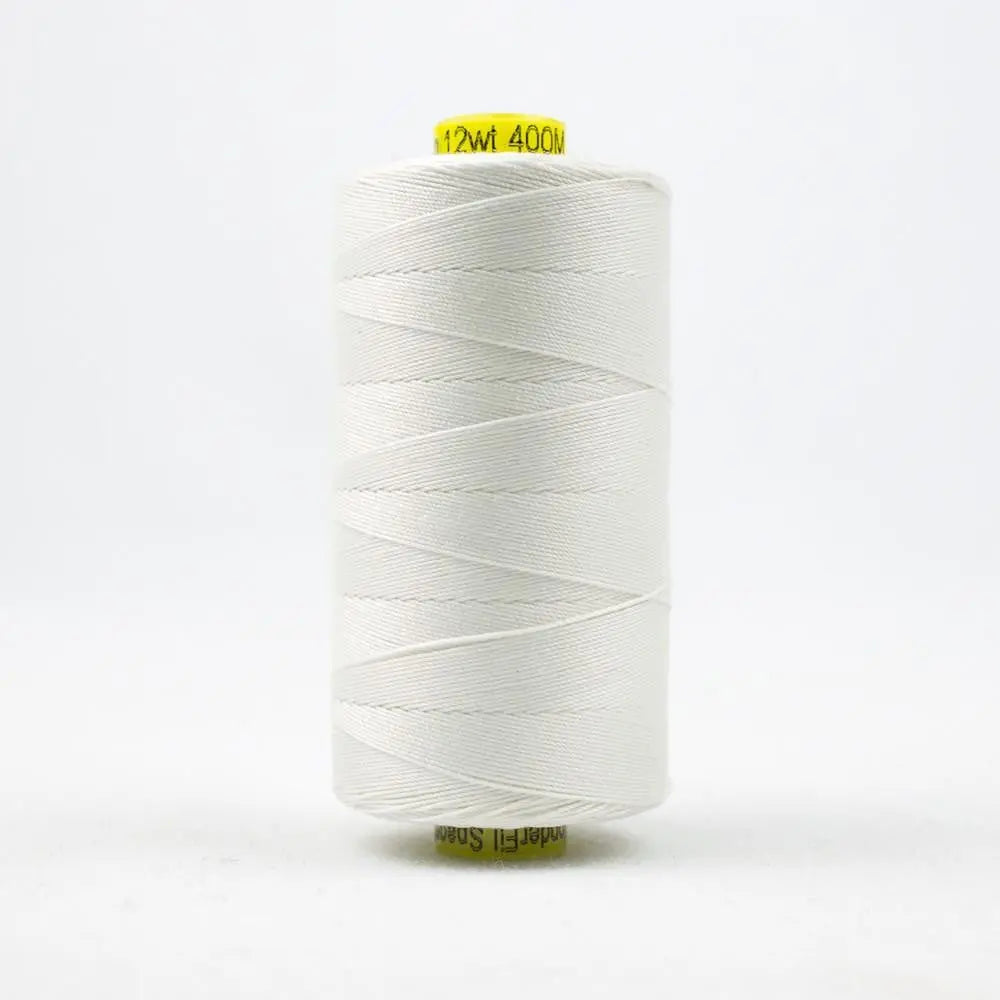 SP100 - Spagetti™ 12wt Egyptian Cotton White Thread WonderFil USA