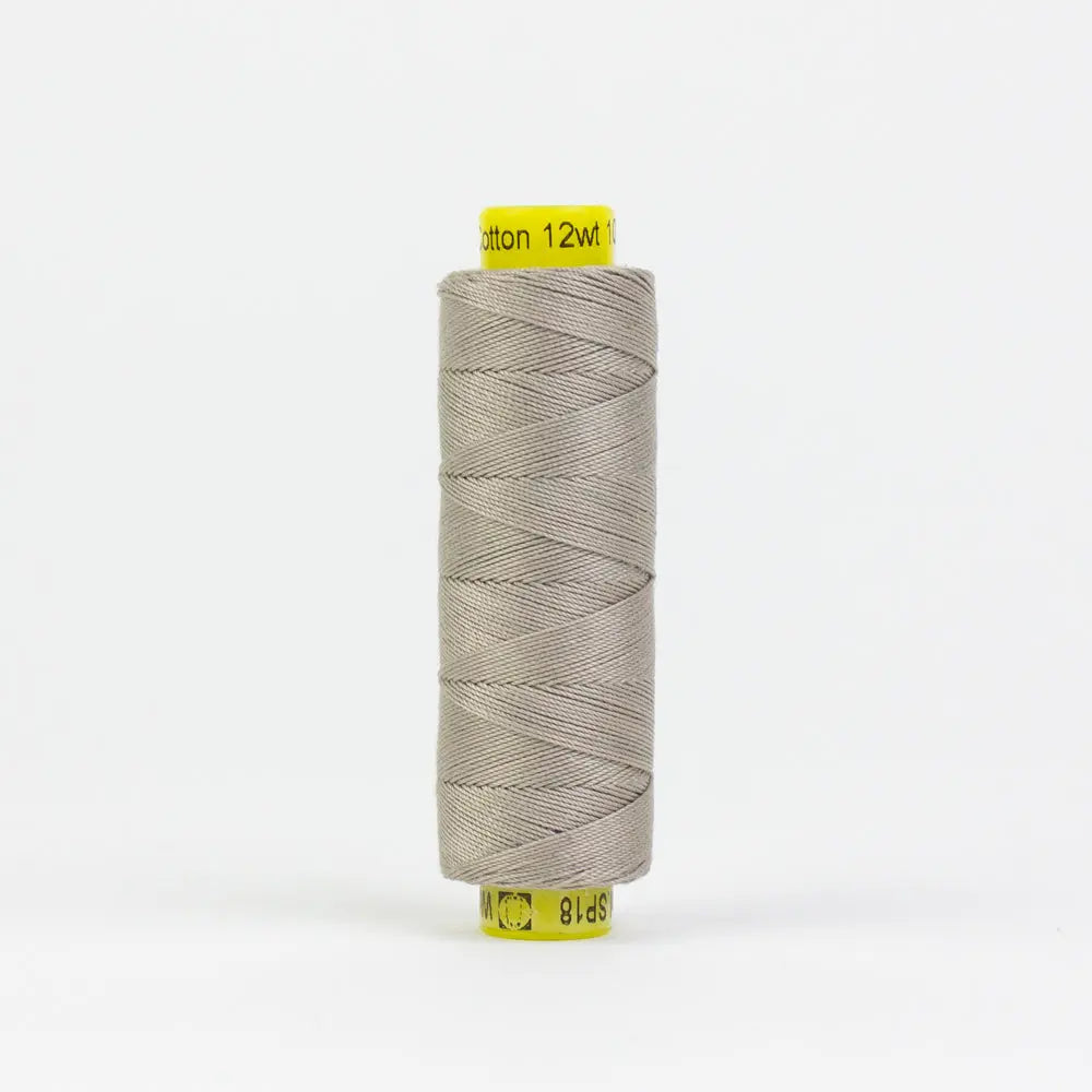 SP18 - Spagetti™ 12wt Egyptian Cotton Light Taupe Grey Thread WonderFil USA