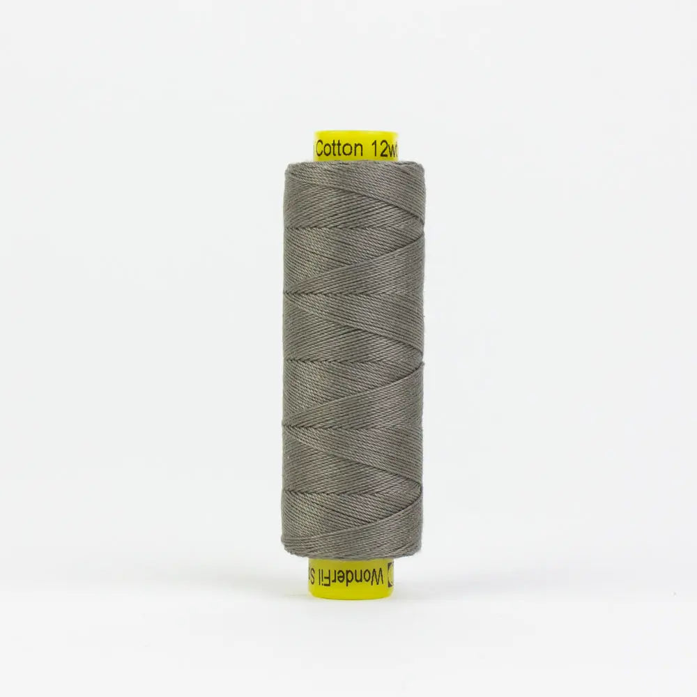 SP19 - Spagetti™ 12wt Egyptian Cotton Medium Taupe Grey Thread WonderFil USA