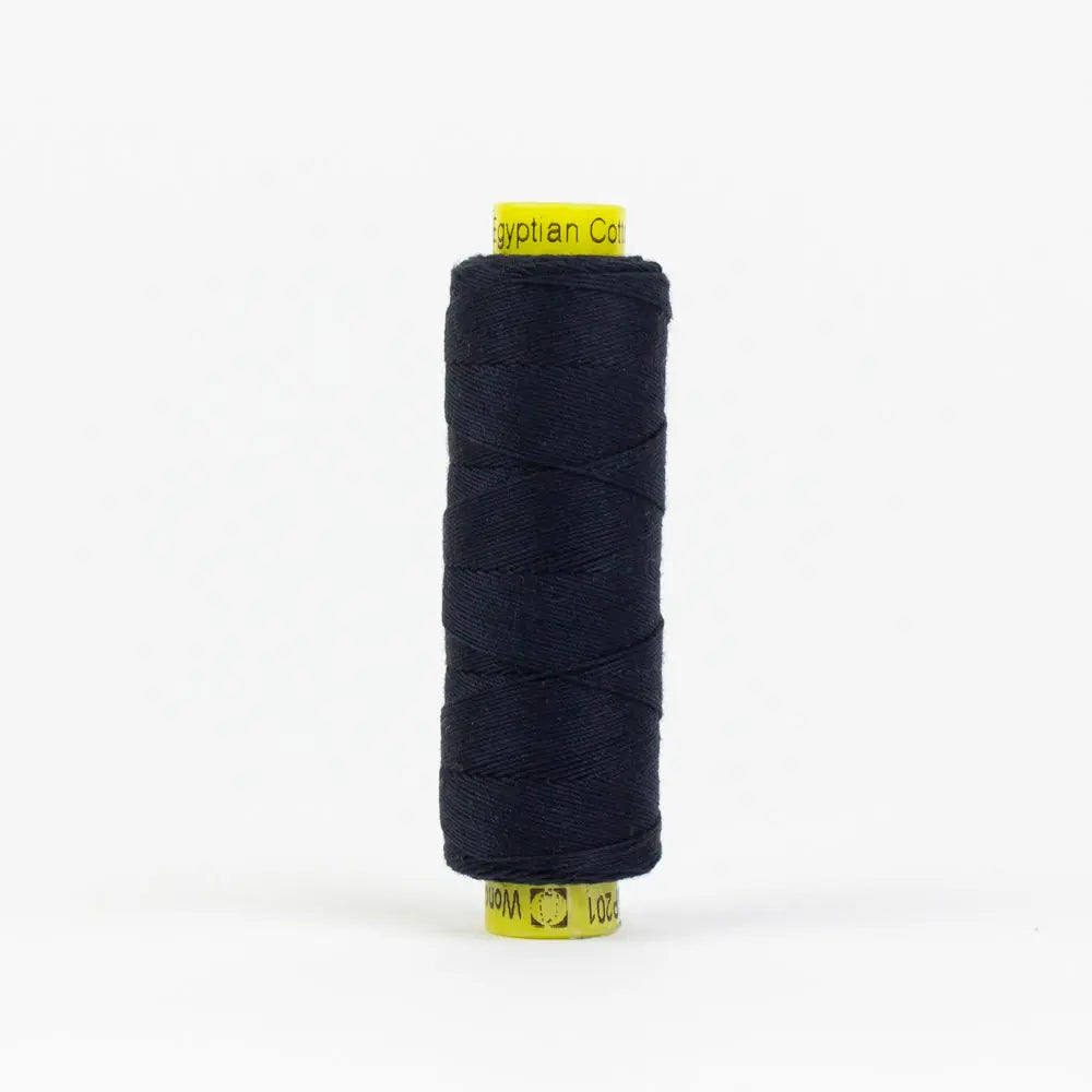 SP201 - Spagetti™ 12wt Egyptian Cotton Soft Black Thread WonderFil USA
