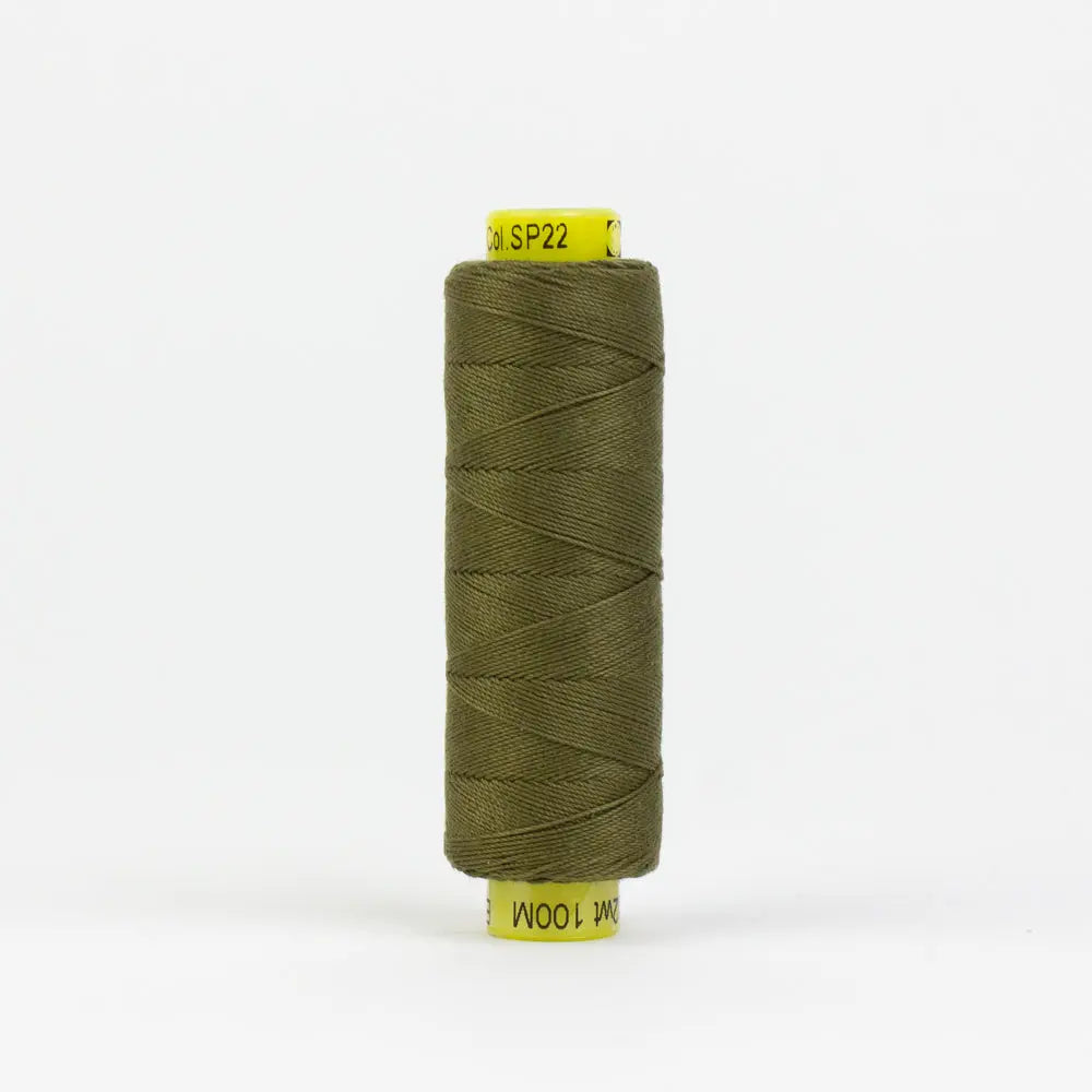 SP22 - Spagetti™ 12wt Egyptian Cotton Army Green Thread WonderFil USA