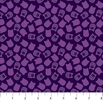Purple Candy Toss Boo Squad Squishmellow Cotton 44"/45" Fabric Per Yard