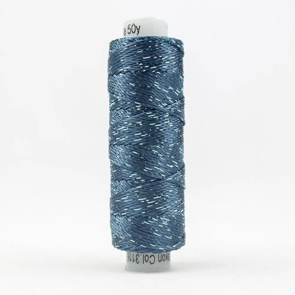 SSDZ3116 - Dazzle™ 8wt Rayon Majolica Blue Thread WonderFil USA