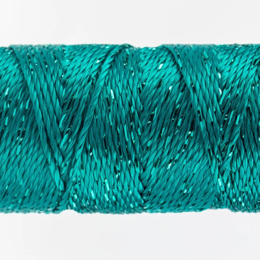 SSDZ4141 - Dazzle™ 8wt Rayon Deep Peacock Blue Thread WonderFil USA