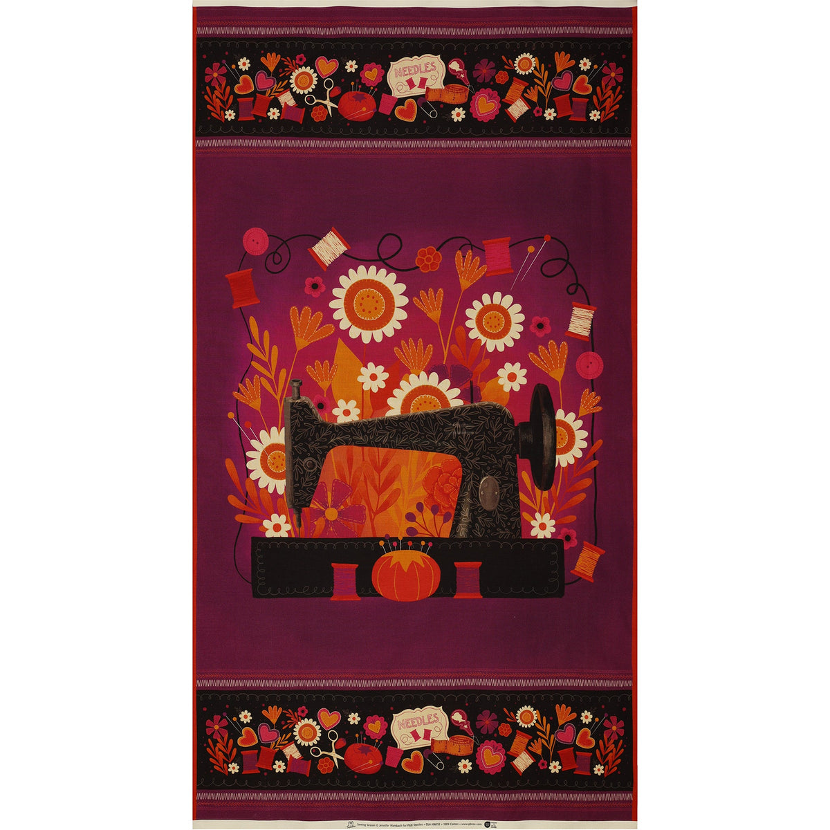 Sewing Season Sew Much Fun Panel Multi