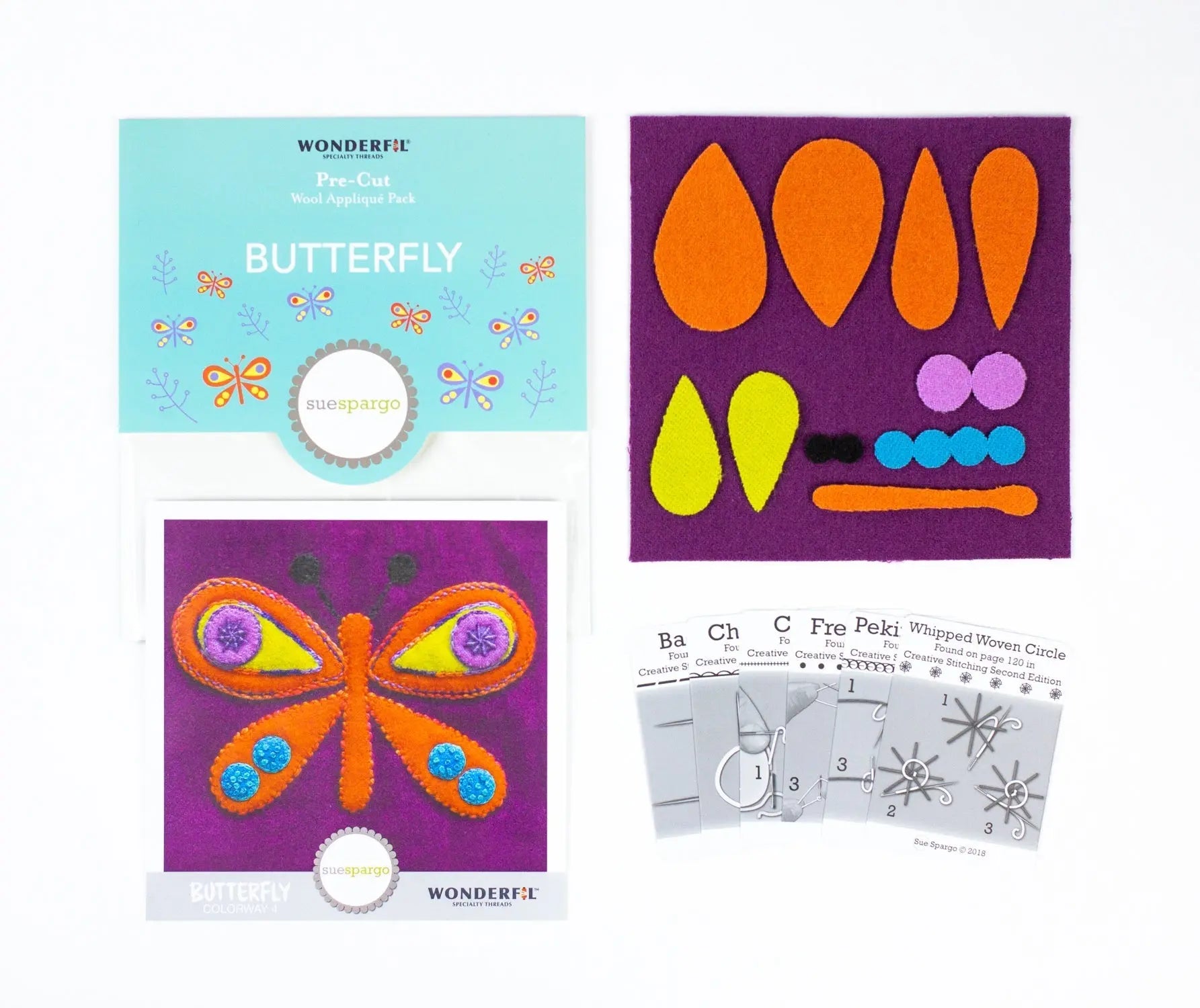 SSPWK - Pre-cut wool kits by Sue Spargo WonderFil USA