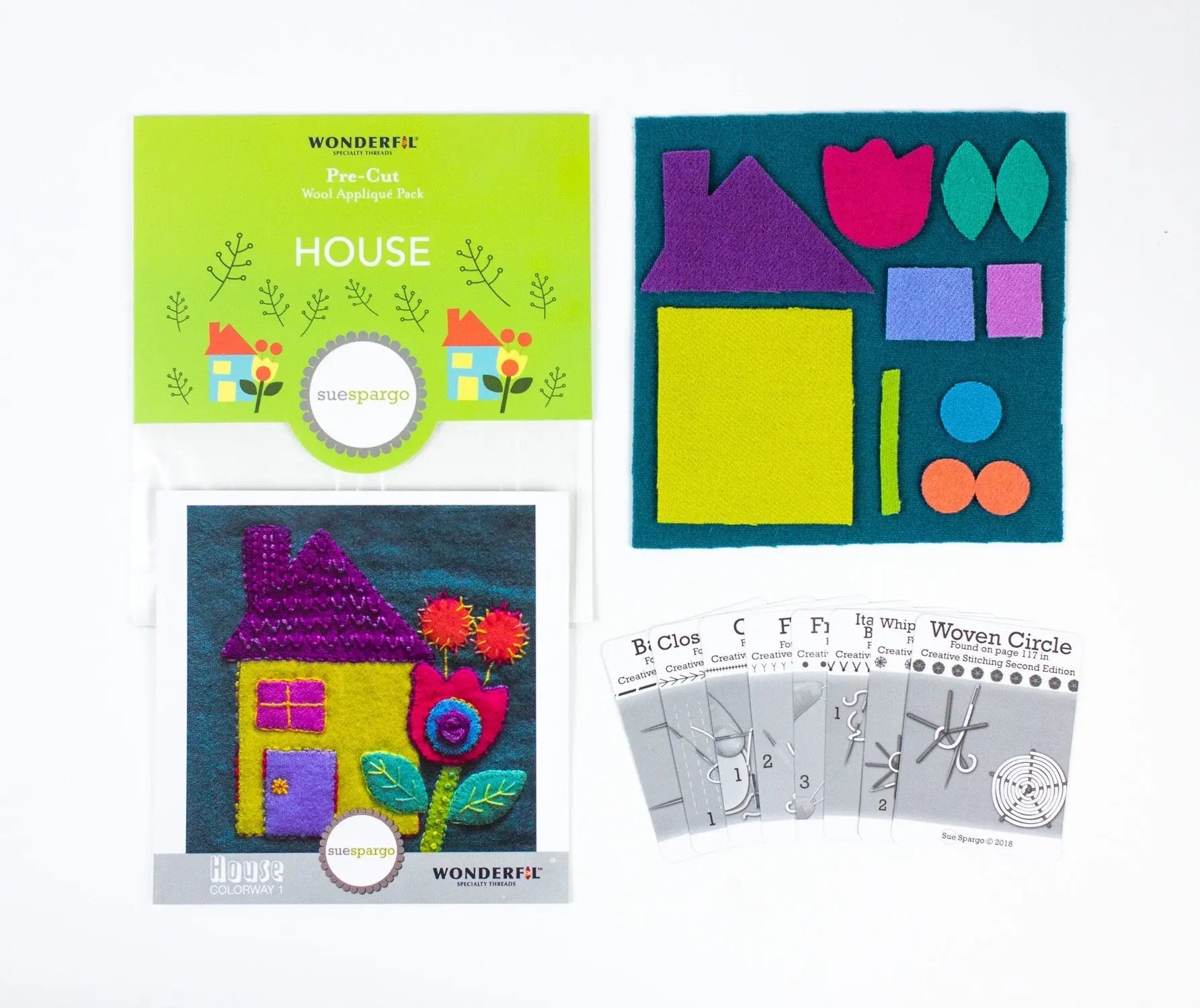 SSPWK - Pre-cut wool kits by Sue Spargo WonderFil USA