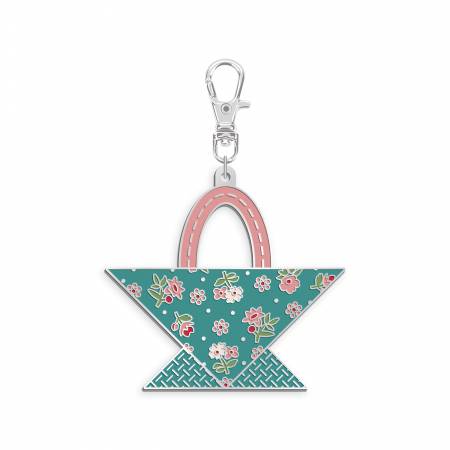 Riley Blake Lori Holt Flower Basket Happy Charm enamel charm