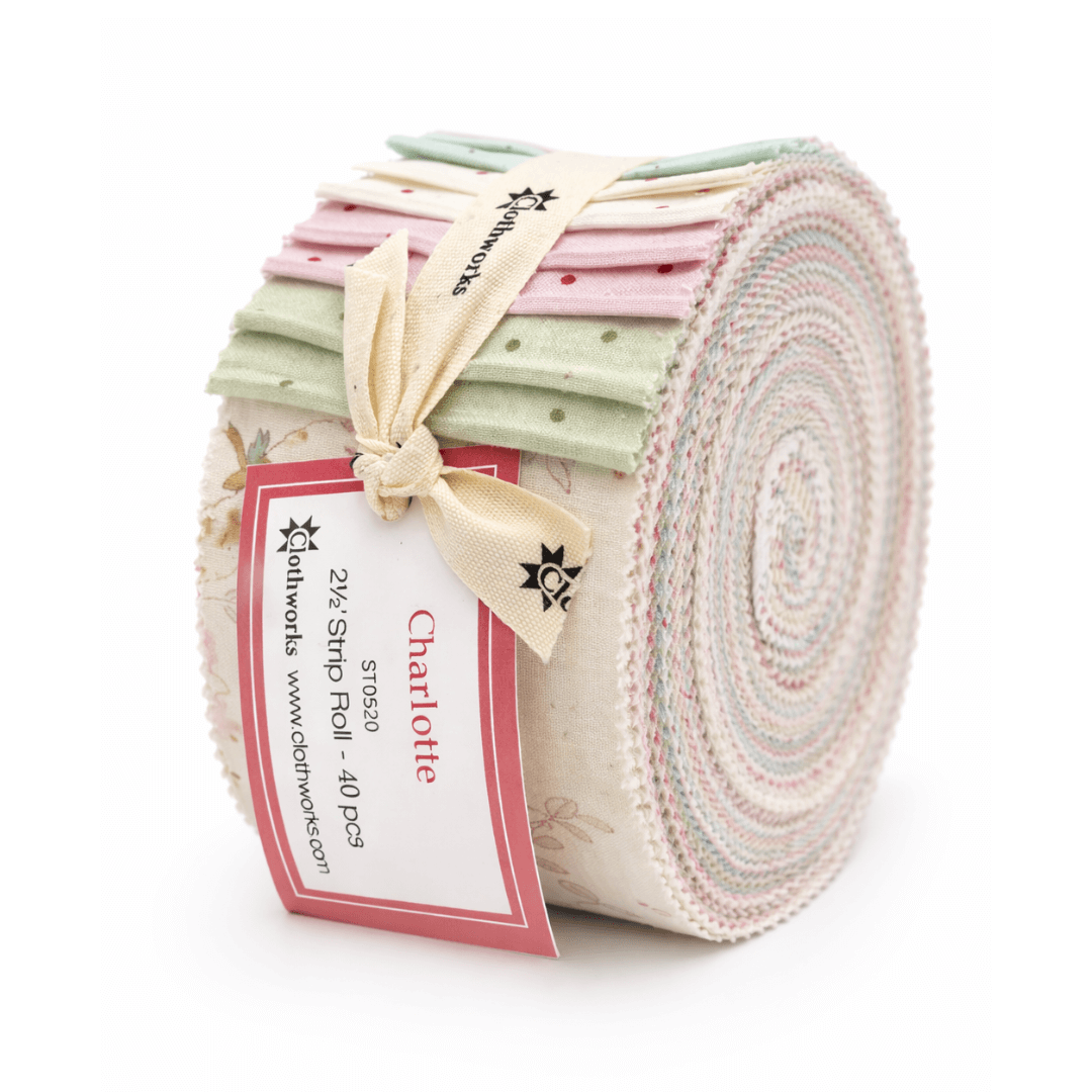 Charlotte by Clothworks - 2.5" Roll (40 Strips)