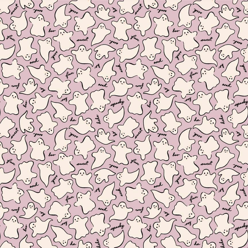 Sweet Tooth - Eeks & Boos - Purple 44" / 45" Fabric Per Yard