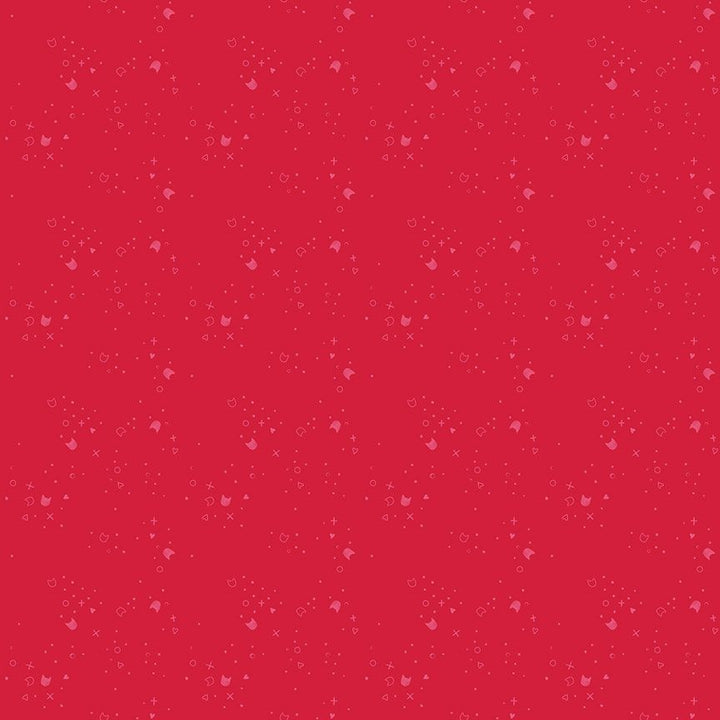 Dear Stella Kitty Litter Watermelon Cotton 44"/45" Fabric Per Yard