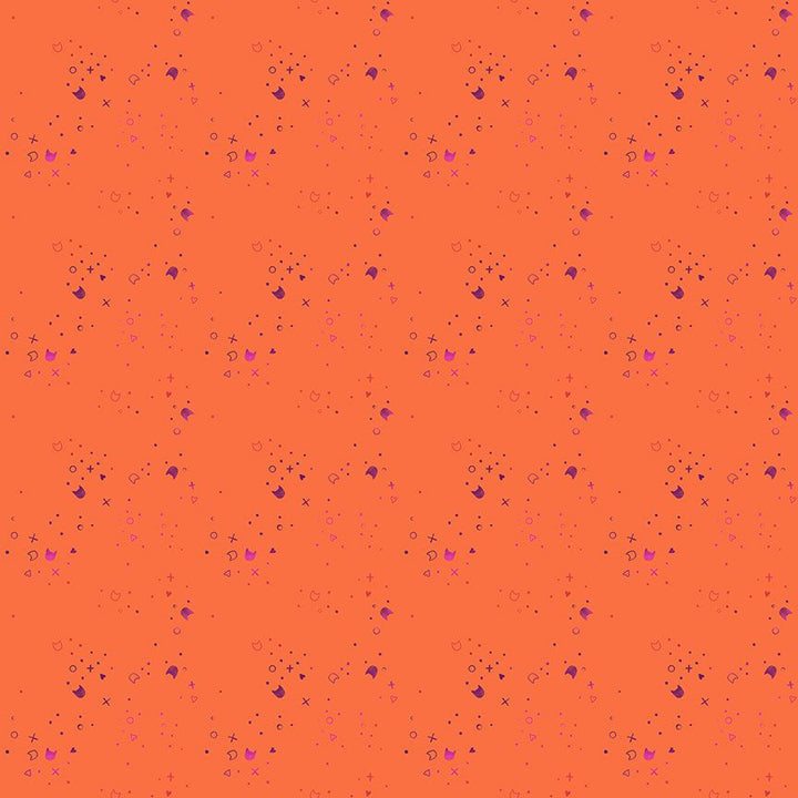 Dear Stella Kitty Litter Zinnia Cotton 44"/45" Fabric Per Yard