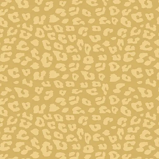 Safari Adventure - Go Wild - Gold 44" / 45" Fabric Per Yard The Fabric Company