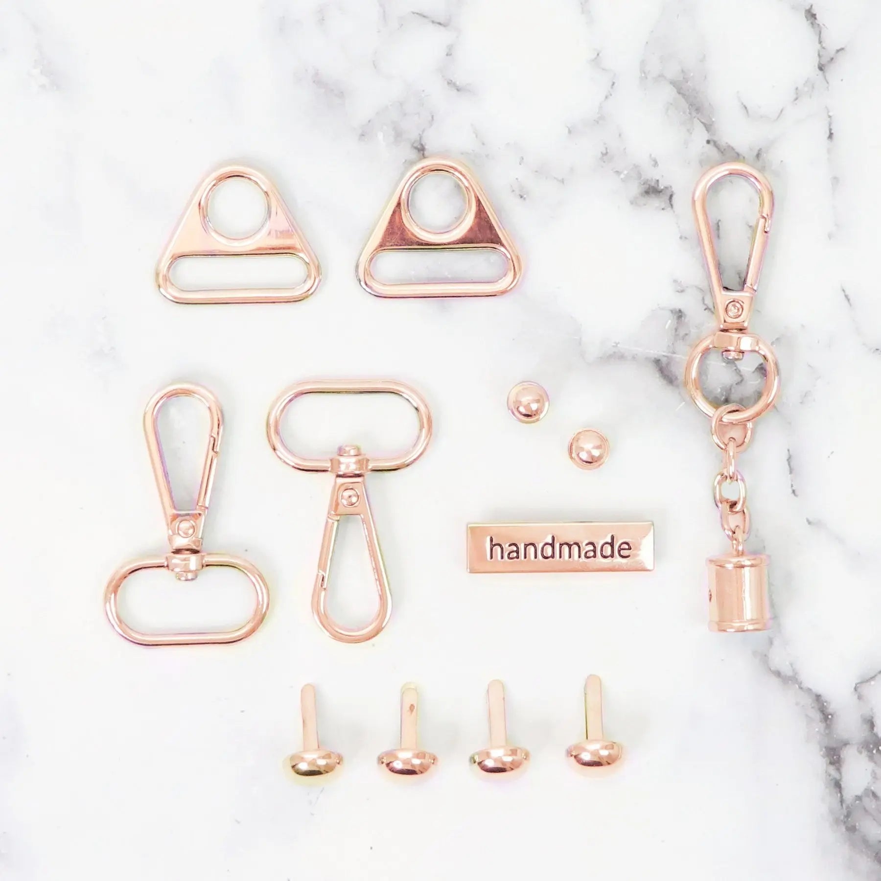 Sampler Box Bundle Of Hardware Set Rose Gold