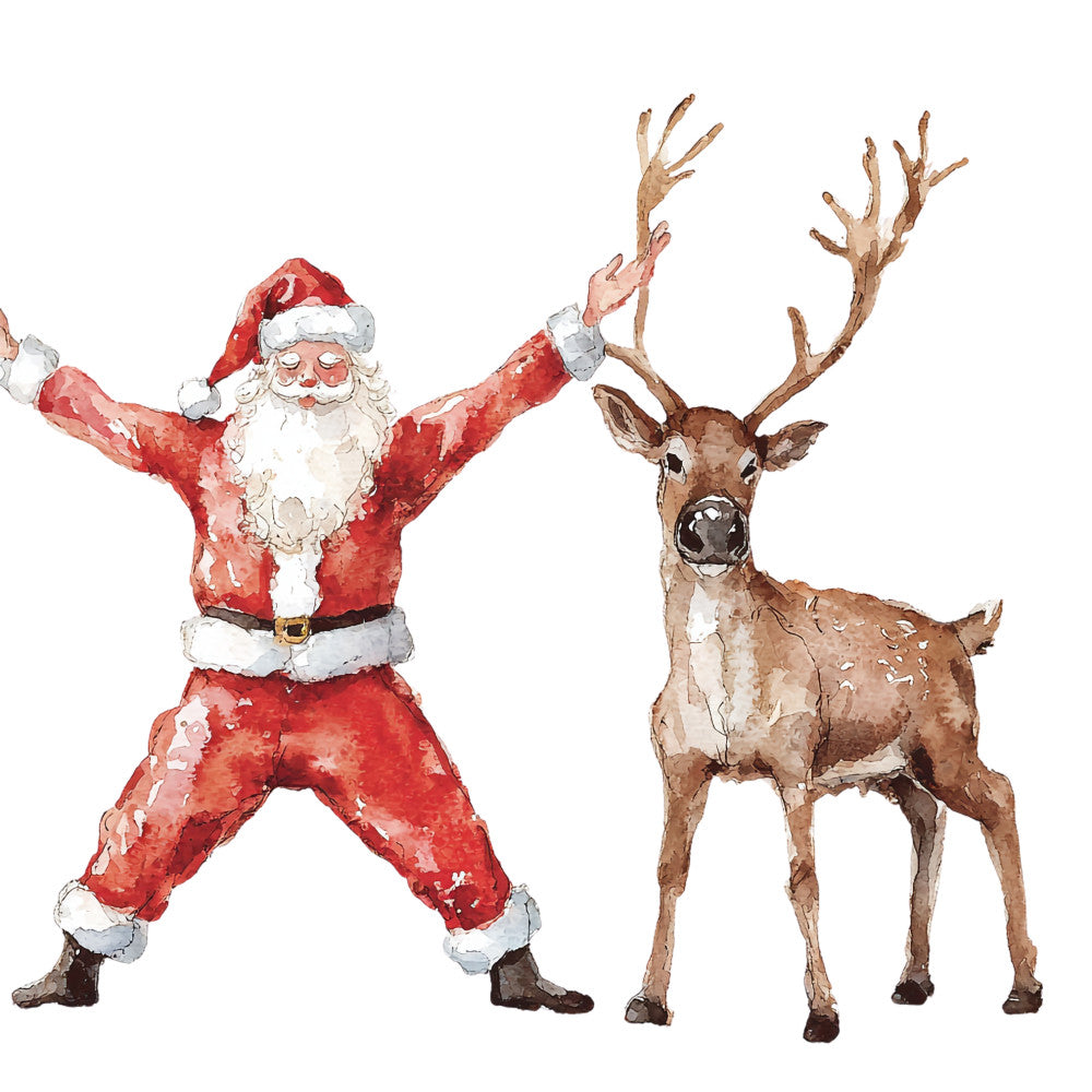 Santas Day Off Fabric Panel 18 QuiltingFabricPanels