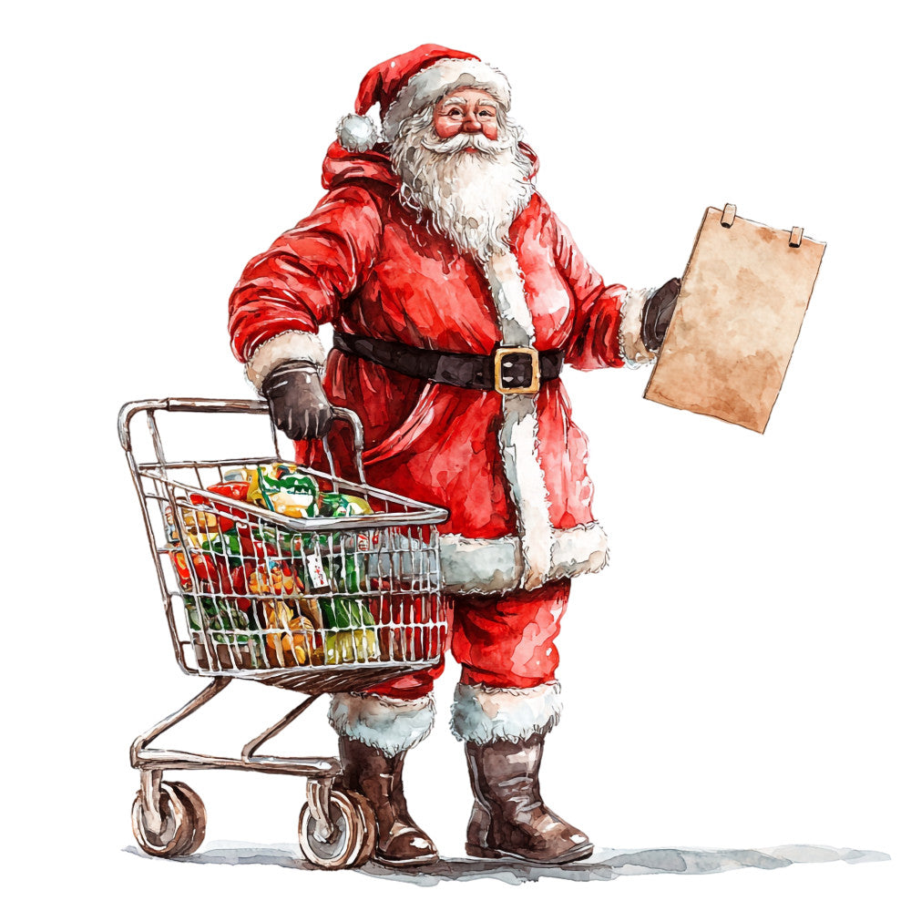 Santas Day Off Fabric Panel 19 QuiltingFabricPanels