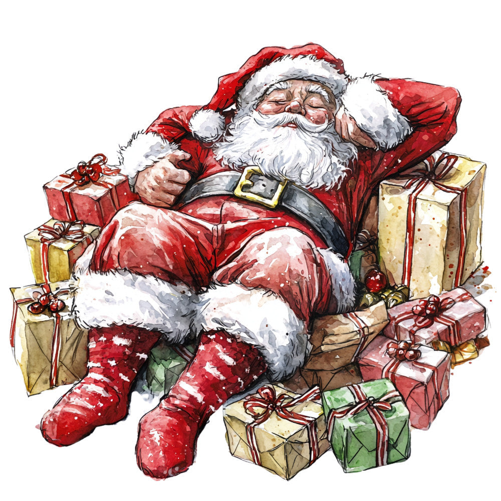 Santas Day Off Fabric Panel 25 QuiltingFabricPanels