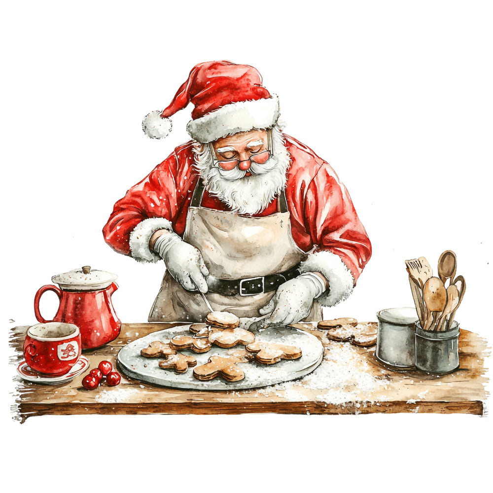 Santas Day Off Fabric Panel 30 QuiltingFabricPanels