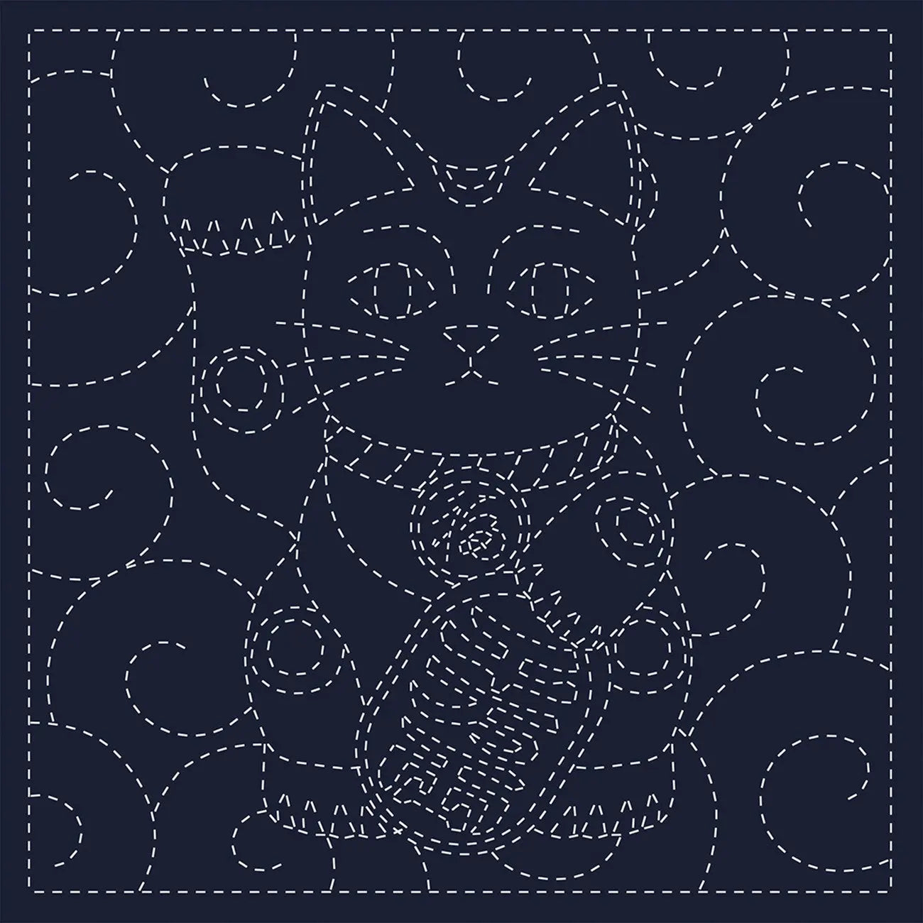 Sashiko Cloth Maneki-Neko