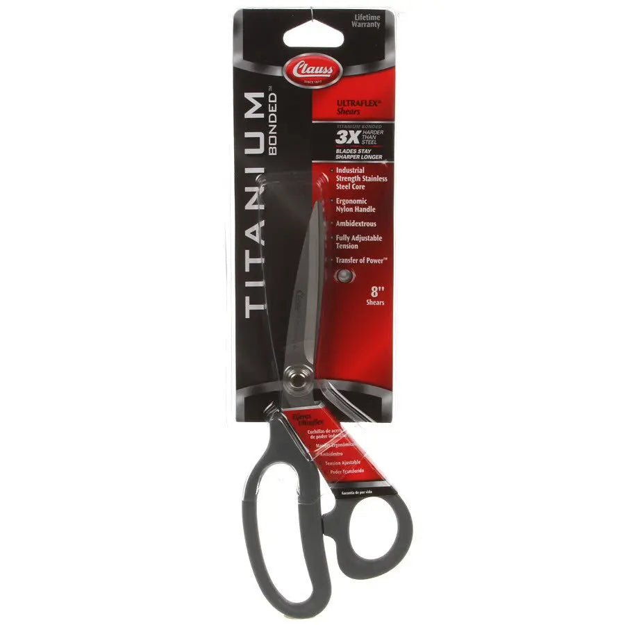 Scissor Clauss Titanium Extreme Edge 8in - Linda's Electric Quilters