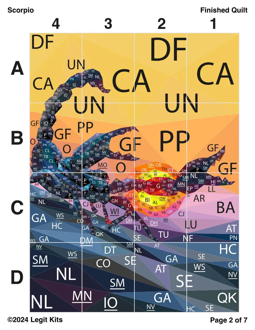 Scorpio Quilt Kit Legit Kits