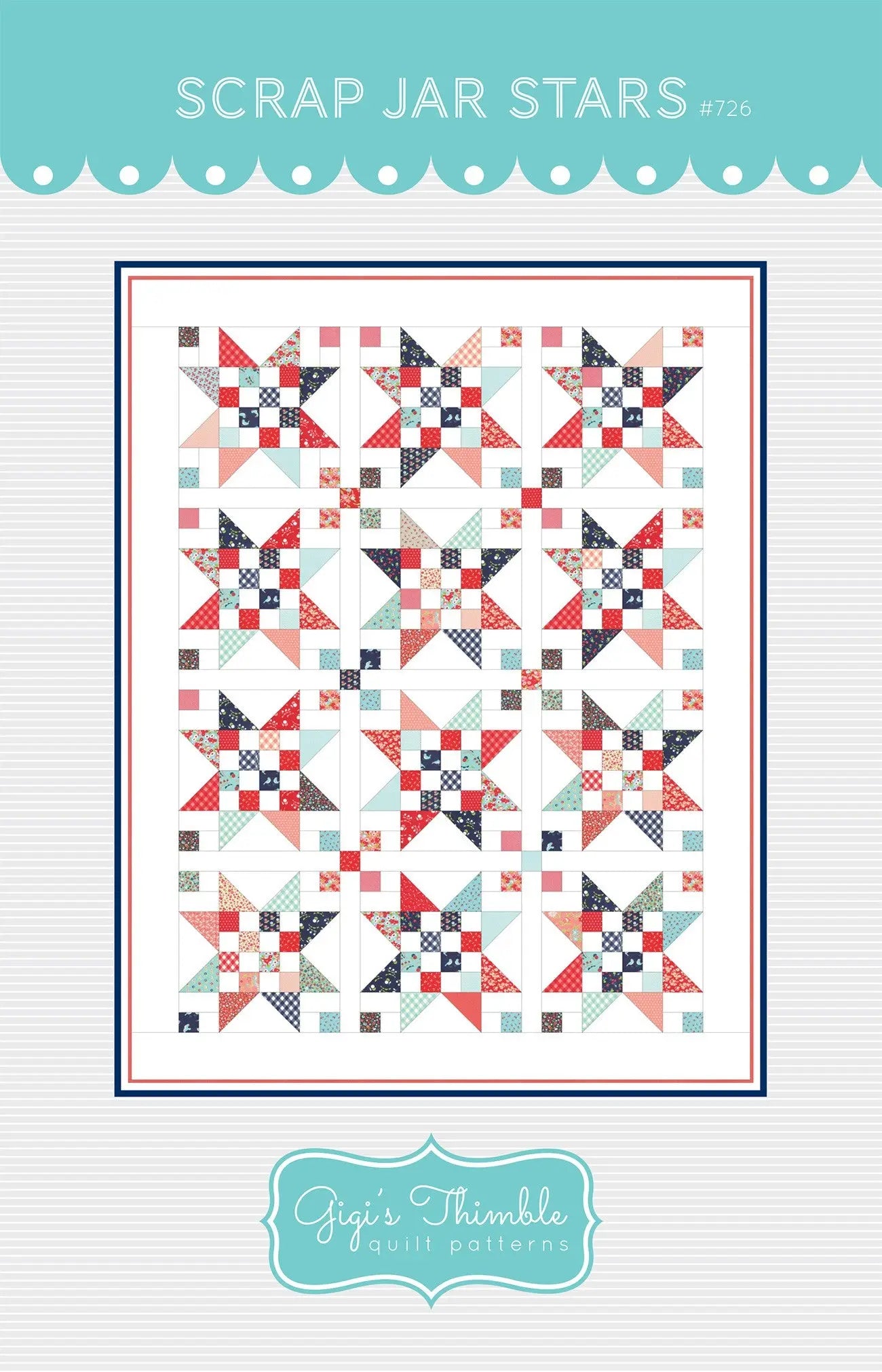 Scrap Jar Stars - Linda's Electric Quilters