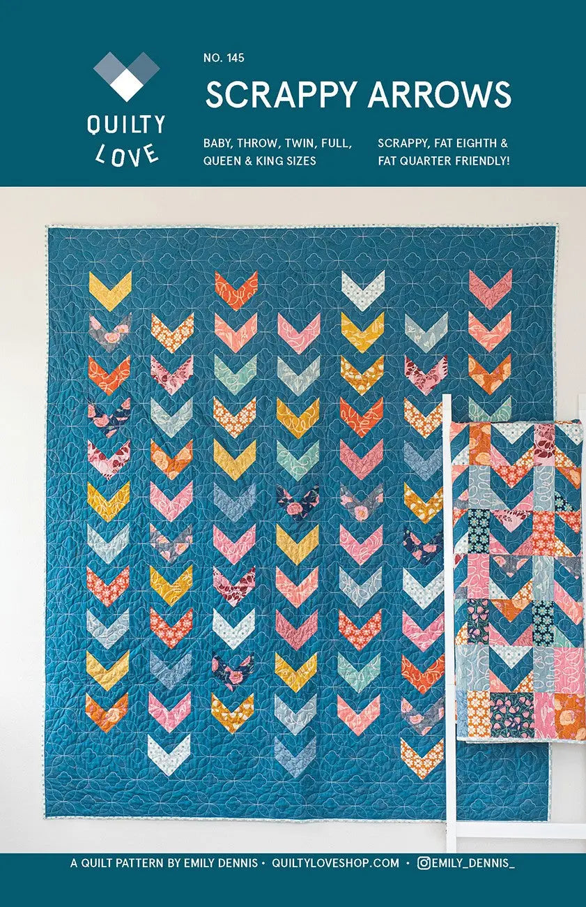 Scrappy Arrows Quilt Pattern - Linda's Electric Quilters