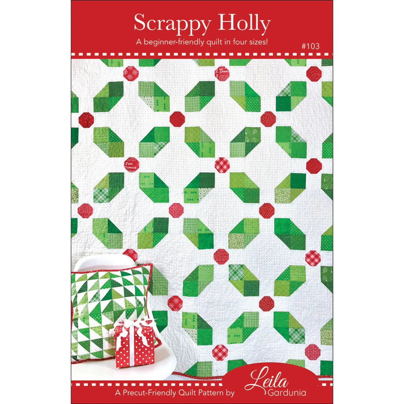 Scrappy Holly - Linda's Electric Quilters