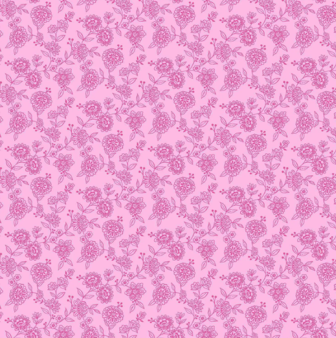 Pink Floral Revival quilting fabric by The Henley Studio for Makower UK