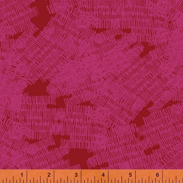 Pink on Red Pencil Club novelty quilting fabric by Heather Givans for Windham Fabrics