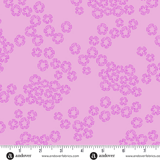 Lilac Color Me Pretty blender quilting fabric by Stephanie Organes for Andover Fabrics