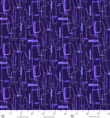 Brushstrokes Indigo Purple blender quilting fabric by RJR Fabrics