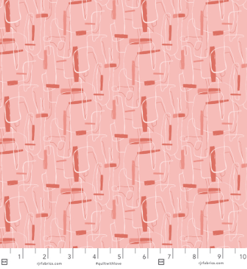 Brushstrokes Coral Pink blender quilting fabric by RJR Fabrics