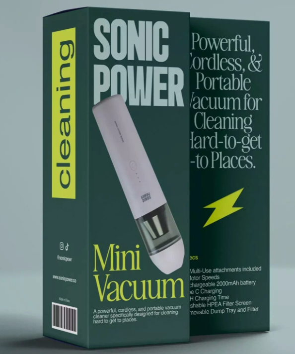 Sonic Power Mini Vacuum for sewing machine cleaning
