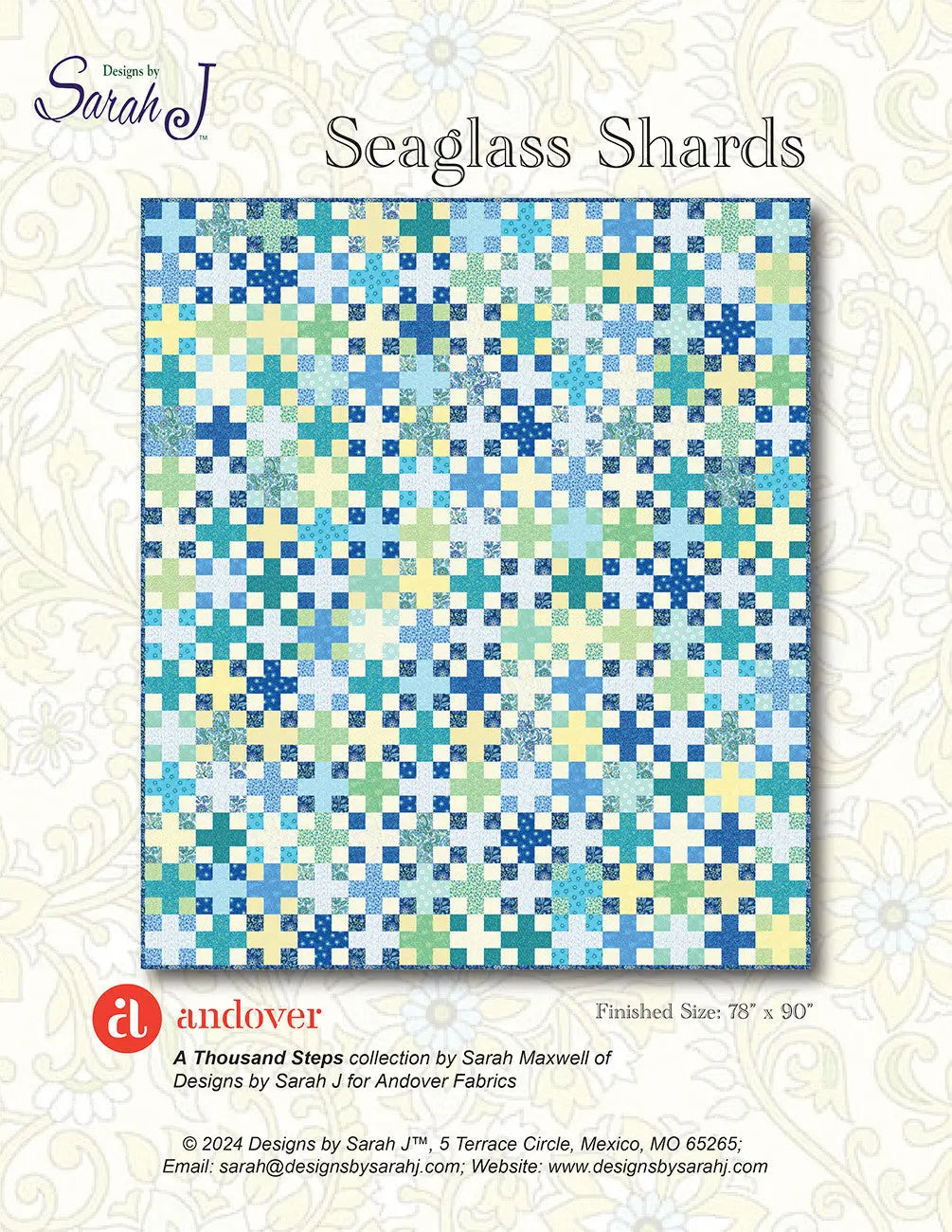 Seaglass Shards - Linda's Electric Quilters