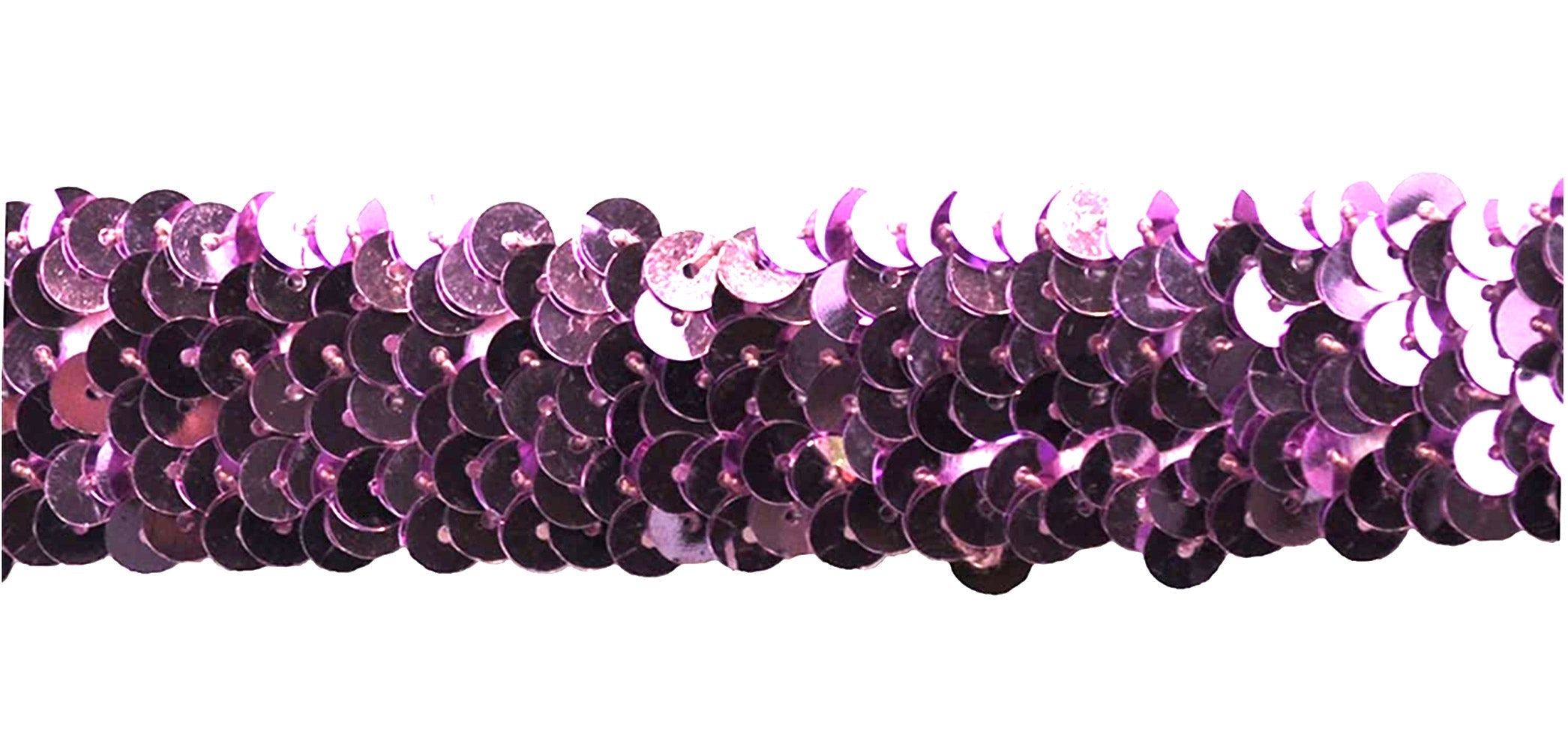 Sequin Trim 1-Inch Wide Polyester Stretchable Rolls for Arts and Crafts, 10-Yard BQ-302