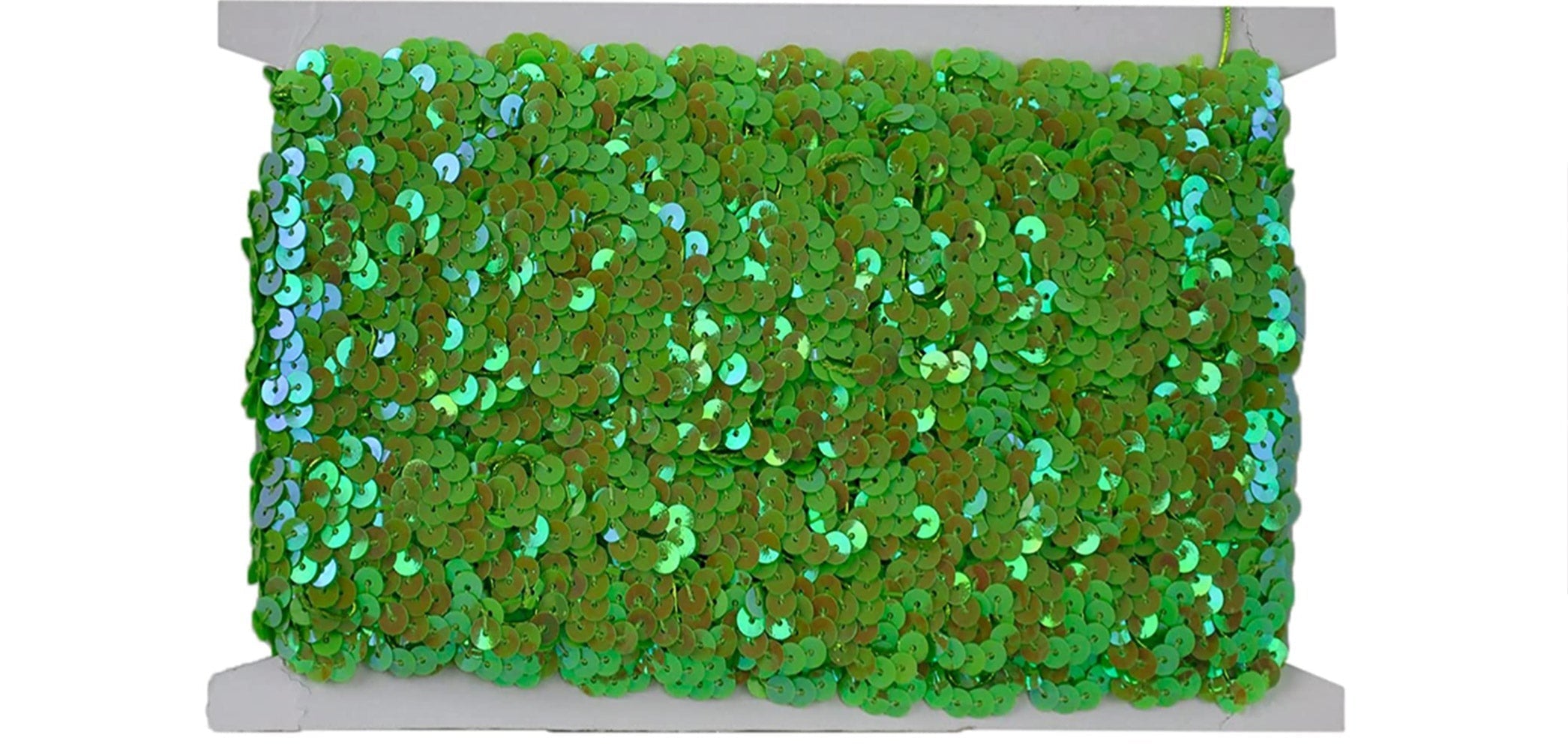 Sequin Trim 1-Inch Wide Polyester Stretchable Rolls for Arts and Crafts, 10-Yard BQ-302