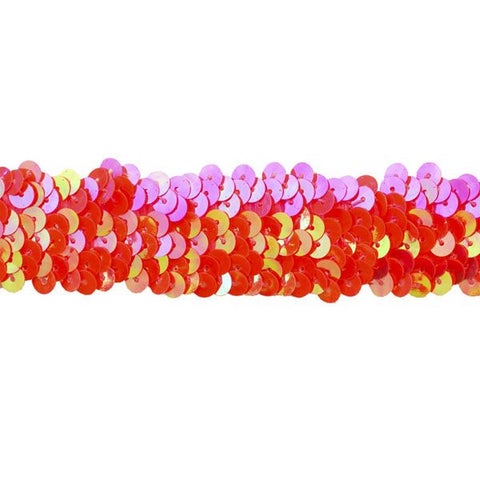 Sequin Trim 1-Inch Wide Polyester Stretchable Rolls for Arts and Crafts, 10-Yard BQ-302