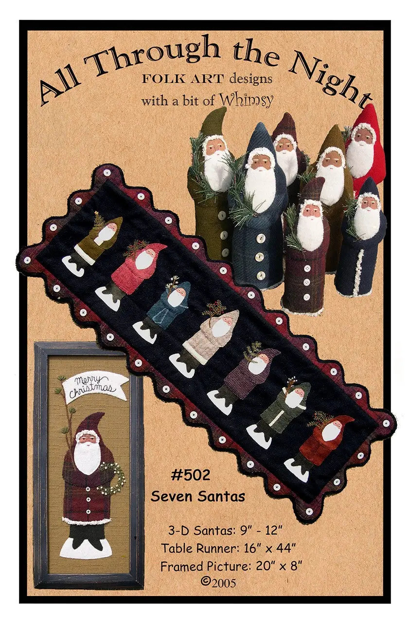 Seven Santas - Linda's Electric Quilters