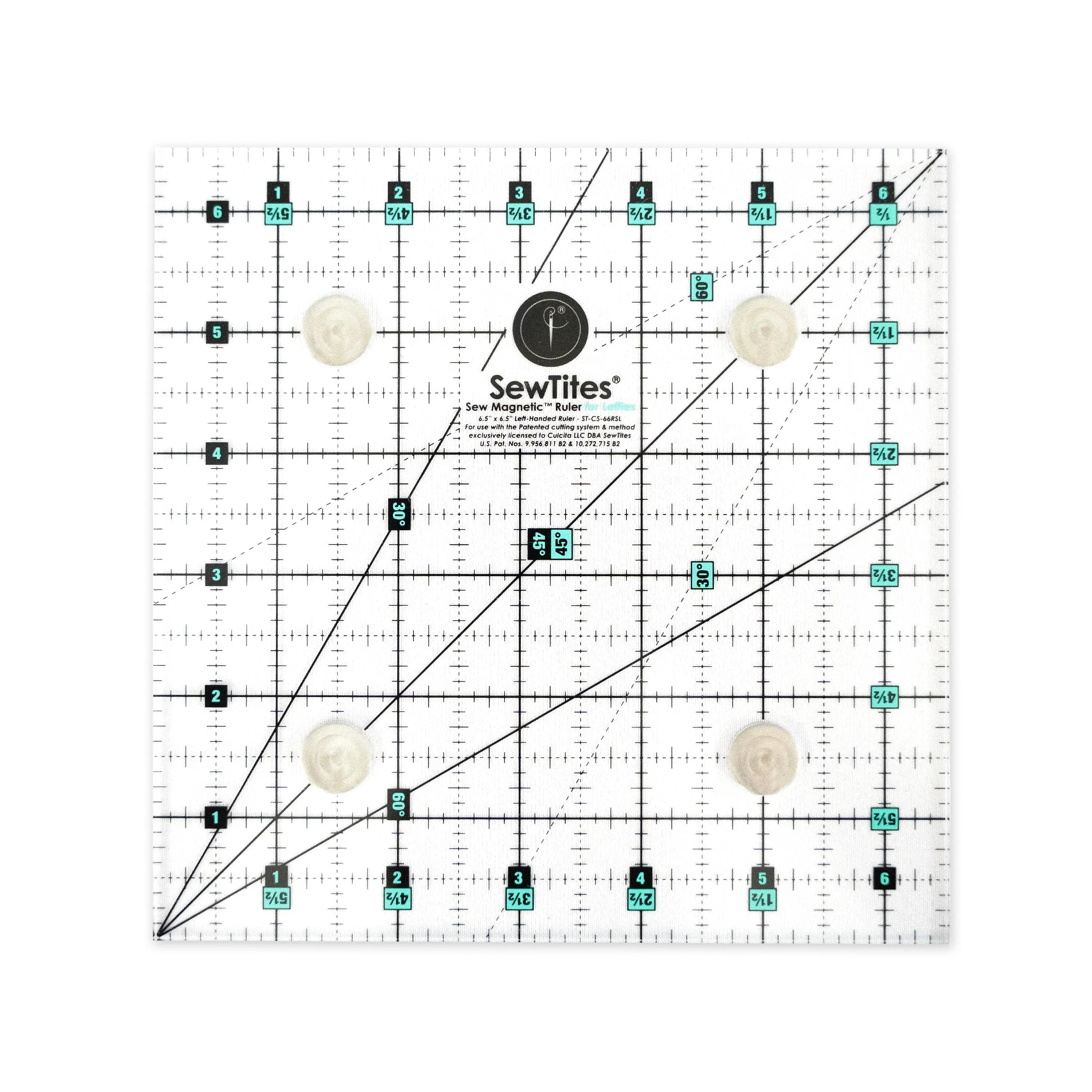 Sew Magnetic 6.5" x 6.5" Ruler SewTites
