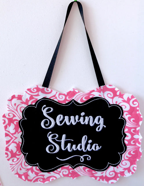 Sew Me a Sign Machine In the Hoop Embroidery Design Collection