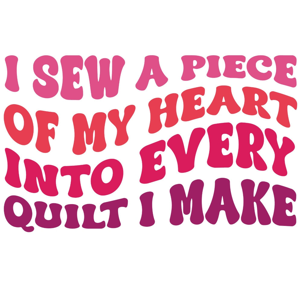 Sew My Heart Fabric Panel