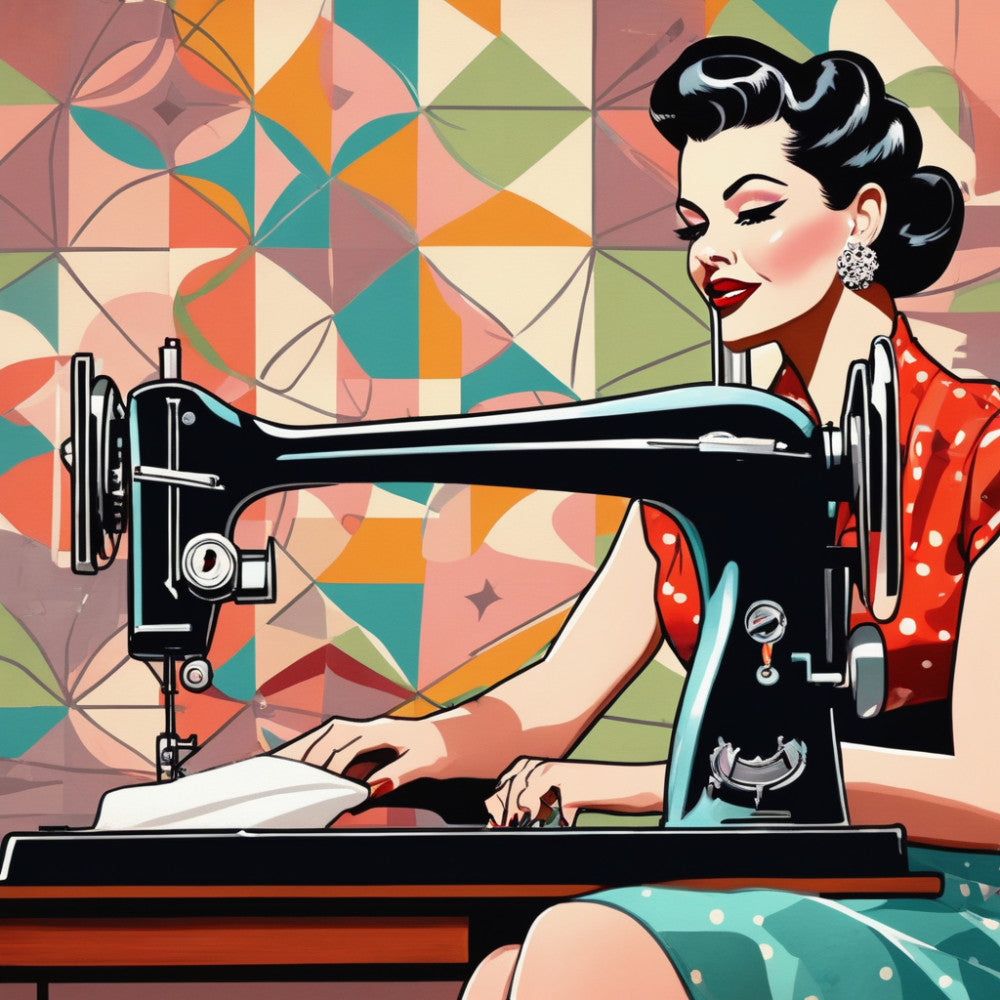 Sewing Ladies Fabric Panel 14 QuiltingFabricPanels