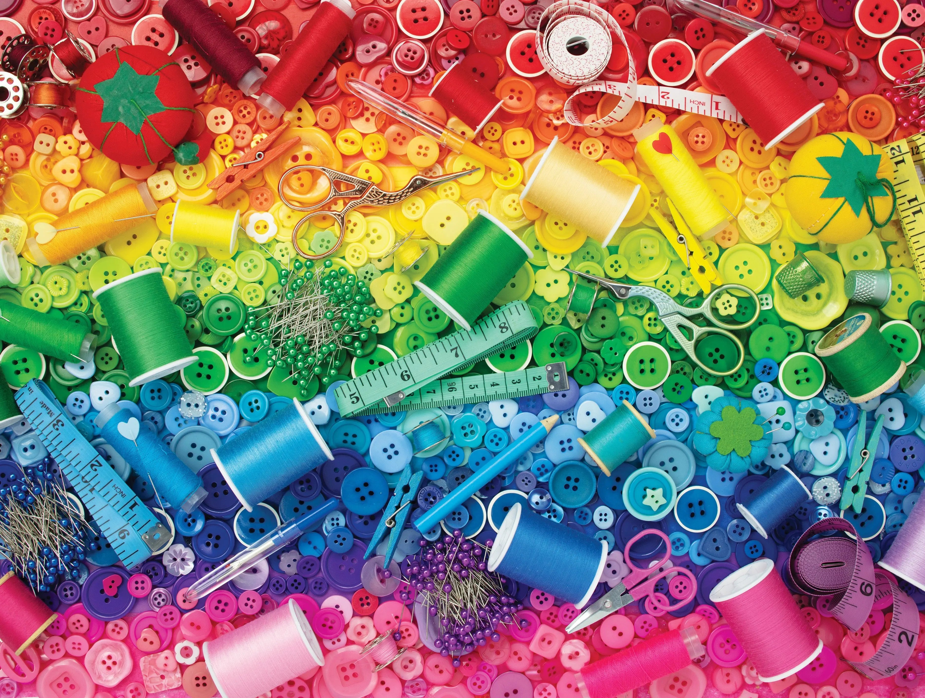 Sewing Rainbow 500pc Puzzle