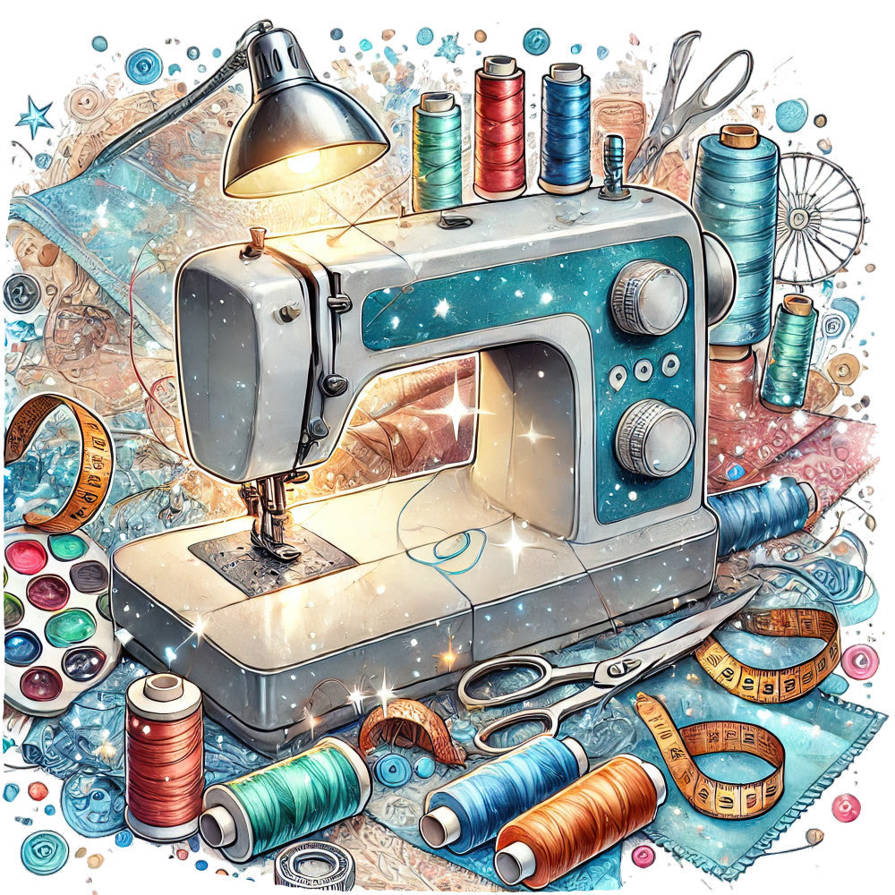 Sewing Scenes Fabric Panel 29 QuiltingFabricPanels