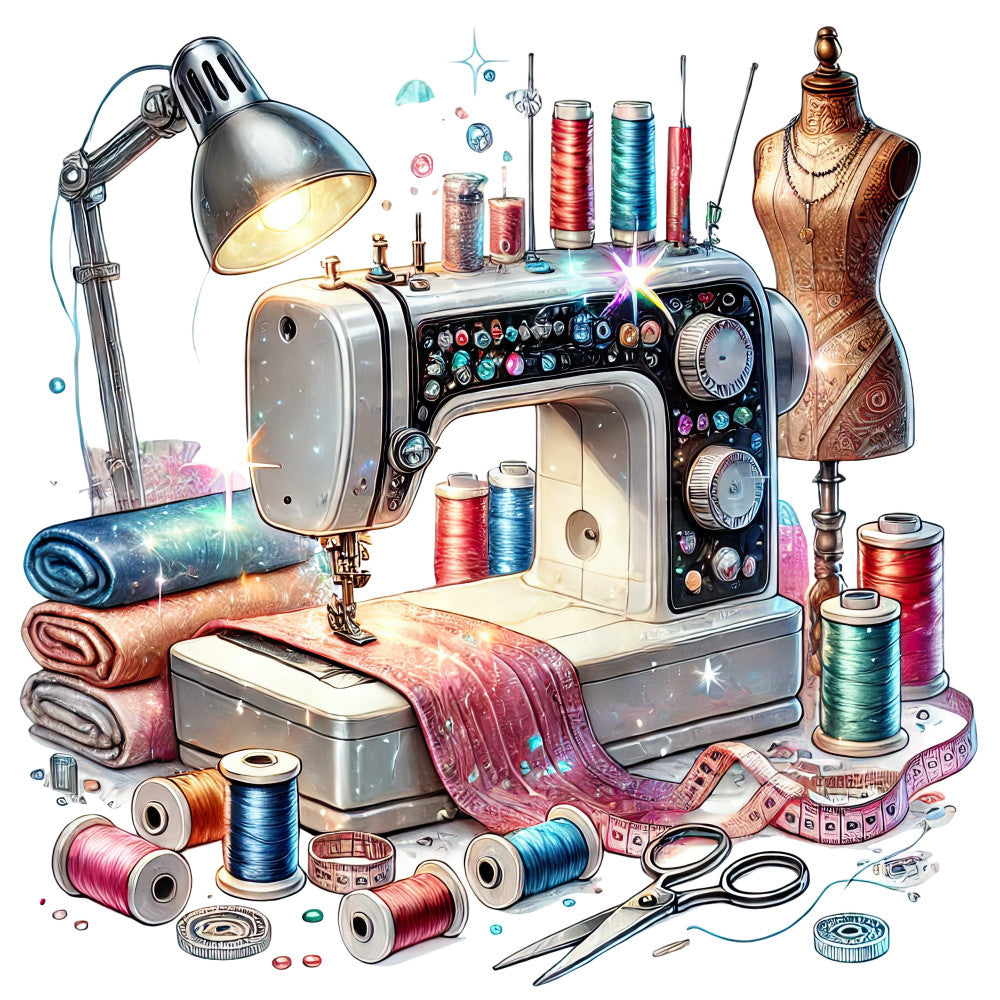 Sewing Scenes Fabric Panel 7 QuiltingFabricPanels