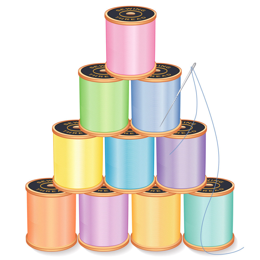 Sewing Thread Fabric Panel 1