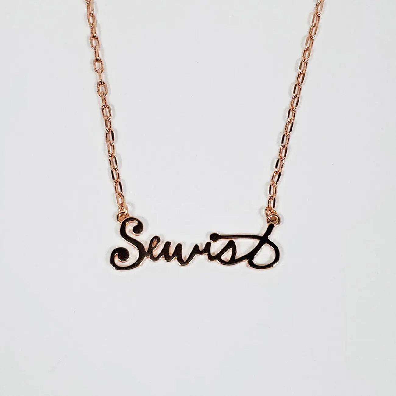 Sewist Necklace Rose Gold - Linda's Electric Quilters