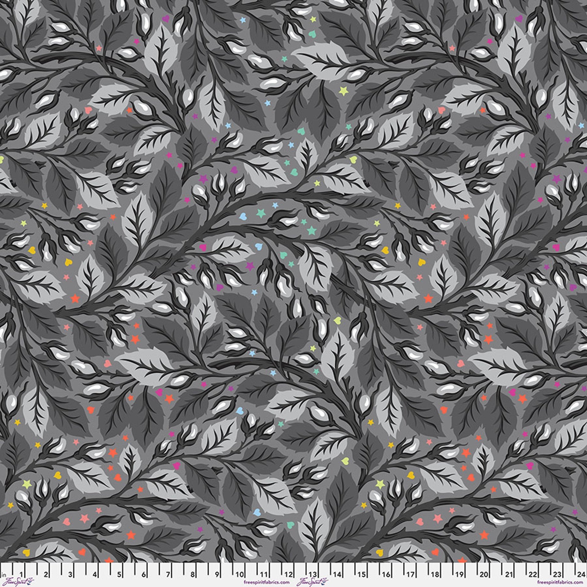 Shadow Nip in the Bud Graywork 108" Cotton Wideback Fabric Per Yard Free Spirit Fabrics